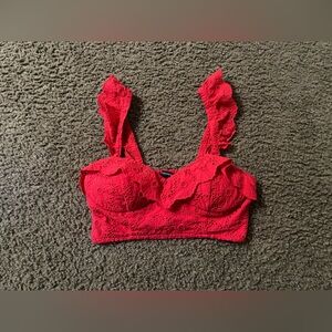 Forever 21 Red crop top size small